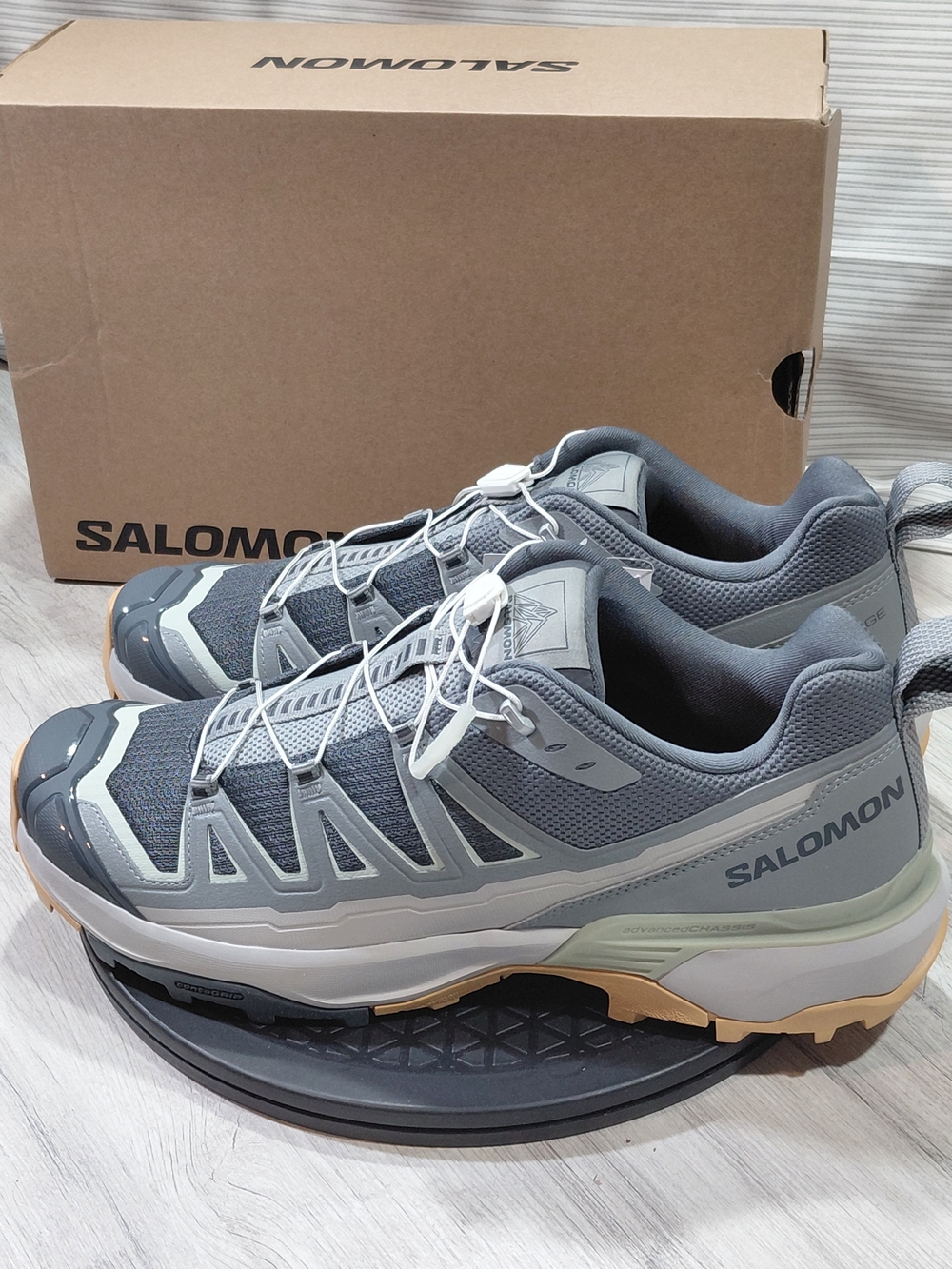NWT Salomon Men's X ULTRA 360 Edge Low Grey Trail Hiking Shoes SIZE 12.5
